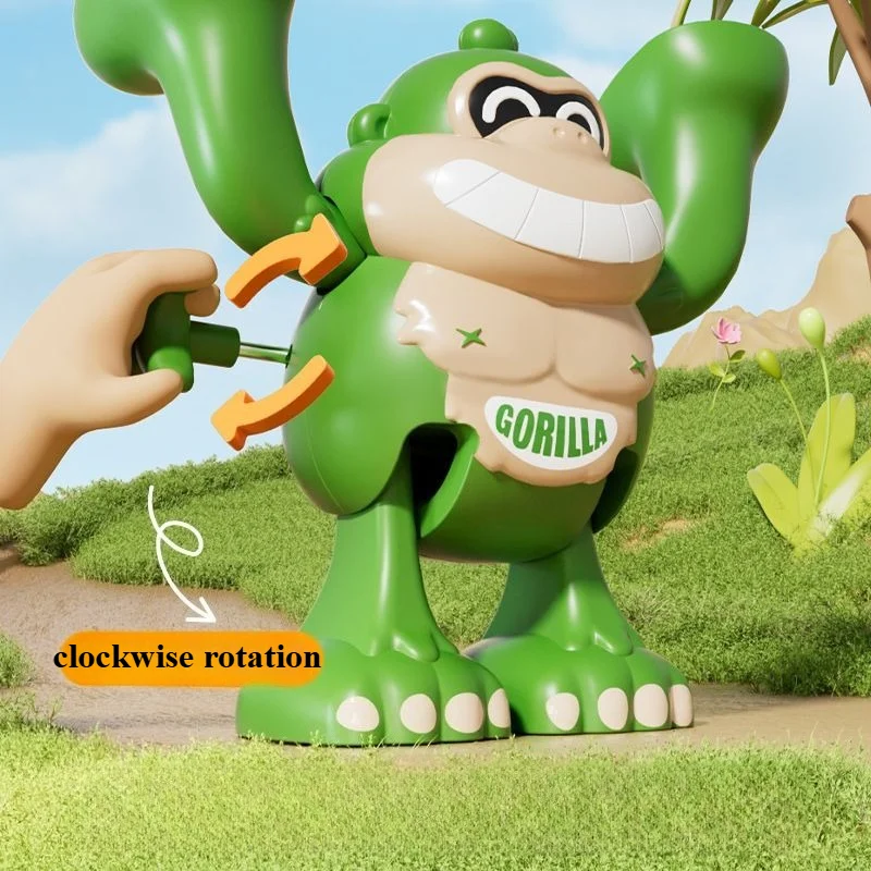 4 pz Nuovo-Rolling Scimmia Wind-up Giocattolo Divertente Wobbling Salto Per Bambini Toya Desktop Agitarsi Compagno Da Collezione Del Bambino Per Bambini giocattoli regalo
