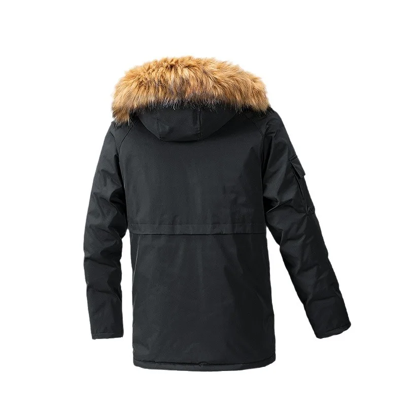 Kış Ceket Erkekler Kalınlaşmak Polar Ceketler Adam Streetwear Rüzgarlık Parkas Ceket Soğuk Geçirmez Pamuk-yastıklı Erkek Giyim