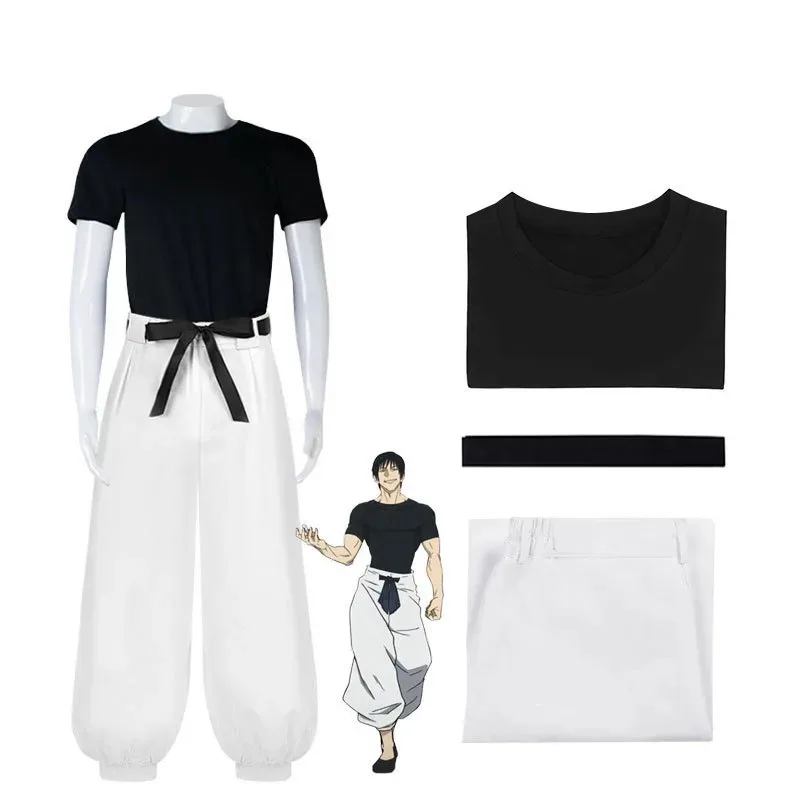 Anime Jujutsu Kaisen JJK Fushiguro Toji Cosplay Costume Role Play Uniform Halloween Party Outfit jk;6