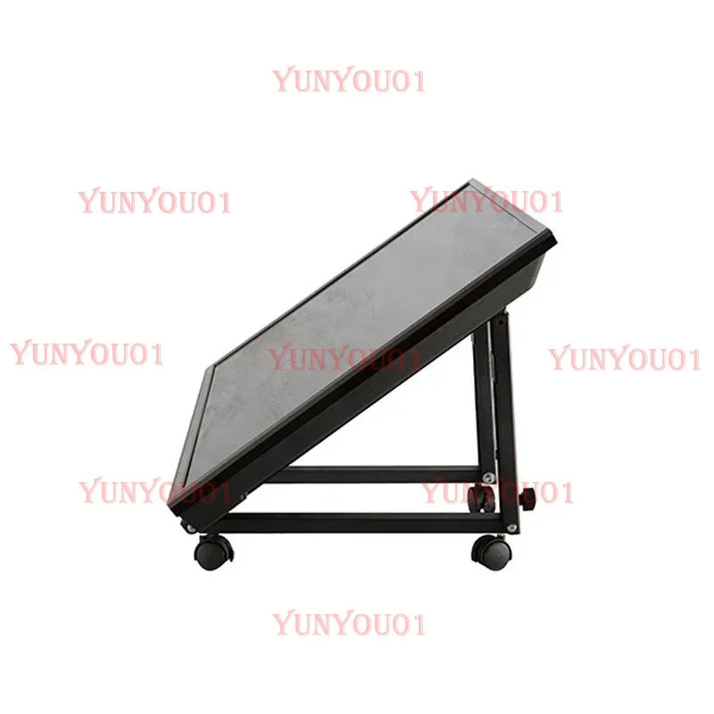 Rolling TV Stand with Scroll Wheel, Mobile TV Stand, LED，LCD， Flat and Curved Surfaces, Adjustable Angle TV Car, 32-55 Inches,