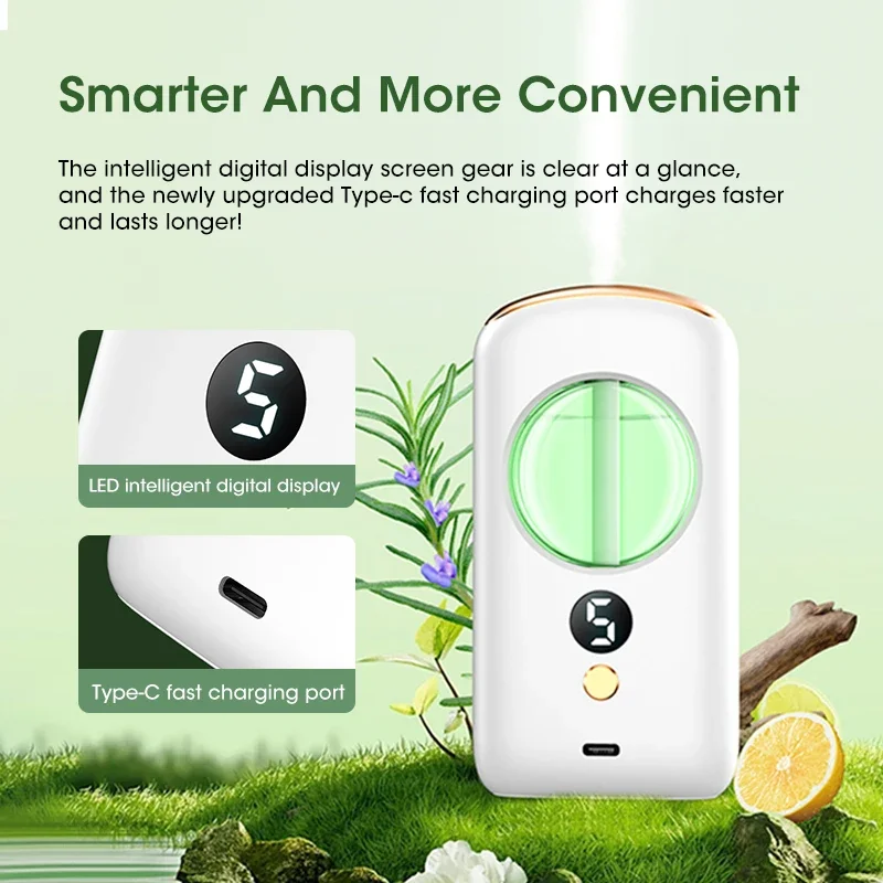 Smart Aromatherapy Machine Air Freshener Purifier Automatic Sprayer Essential Oil Perfume Diffuser Living Room Toilet Deodorizer