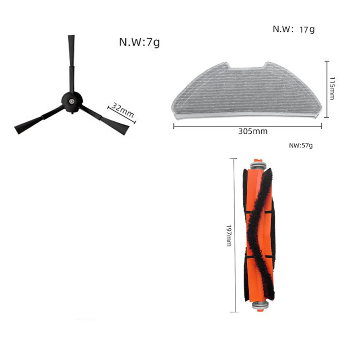 The New Filter and Mop Cloth Replacement for Mi Robot Vacuum Mop 2 Pro MJST1S Vacuum Cleaner