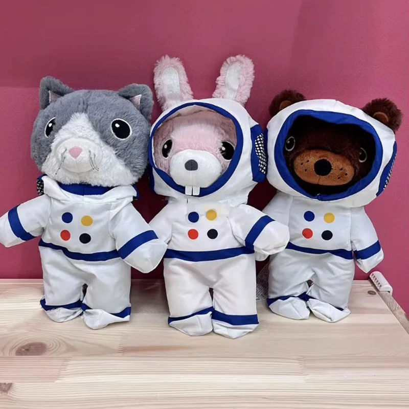 YIJA AFTONSPARV Astronaut Bear Rabbit Bunny Cat Spaceman Space Exploration Plush Toy Stuffed Doll Cartoon Animal Boy Girl Gift