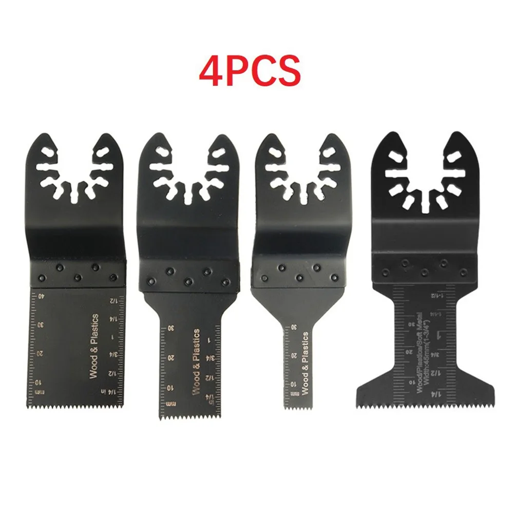4pcs/set Saw Blade Accessories Oscillating Multi-Tool Saw Blade For Renovator Power Wood Cutting Tool 10/20/34/45mm
