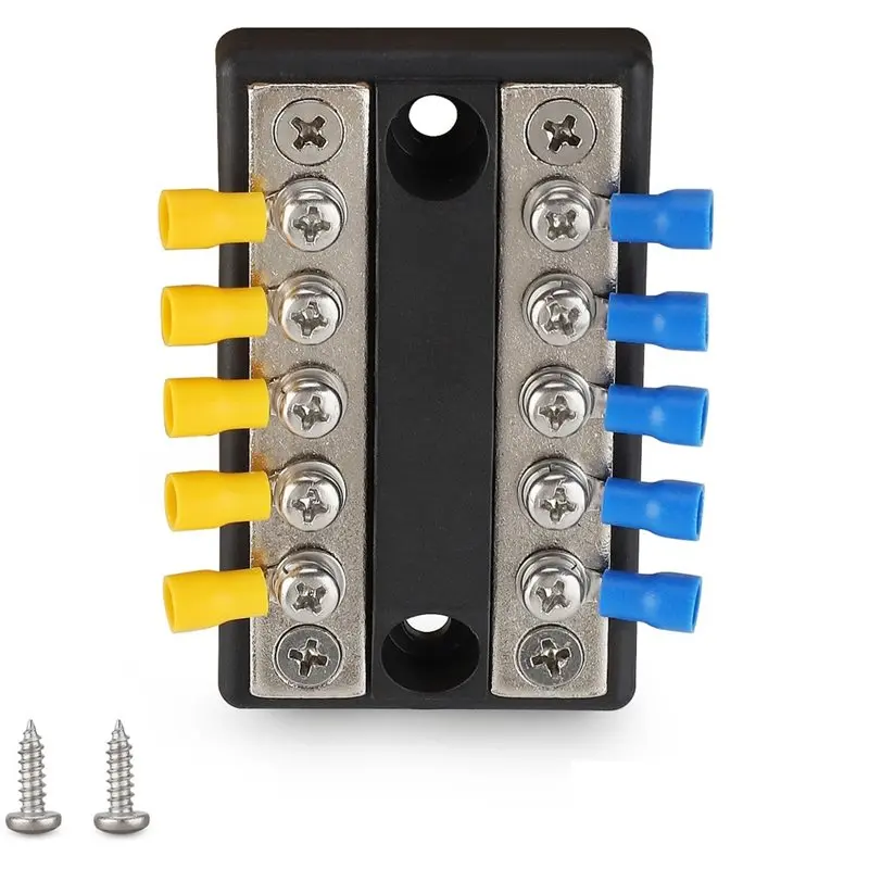 AB34-Bus Bar Terminal Block Marine Power Distribution For RV Cars Boats Yachts Etc