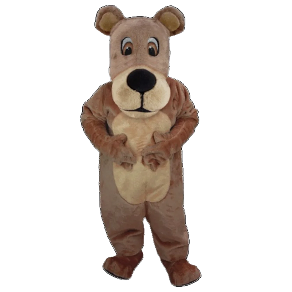 Teddy Bear Mascot Costume Foam Head With Helmet Good Quality Adult Size Mascotte Outfit Suit Fancy Dress SW535