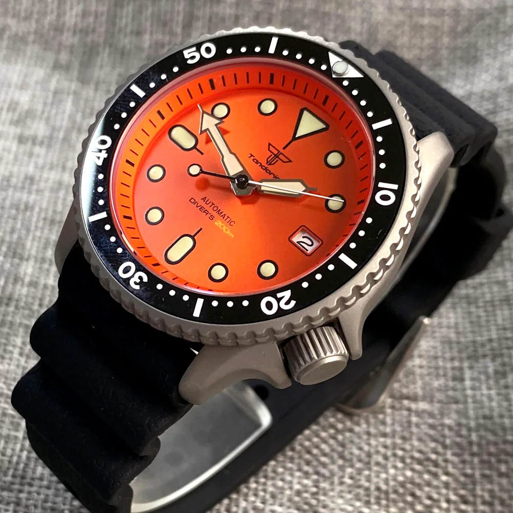 Tandorio 41mm Titanium NH35 Me - Rubber Strap Diver recensie en prijs