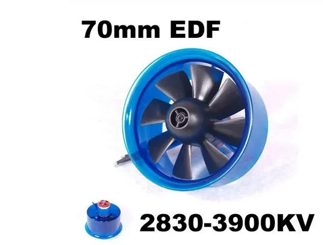 Mystery EDF Plus HL7008 2830-3900KV Brushless Motor 70mm EDF Ducted Fan Power System for FMS Qunxi RC airplane