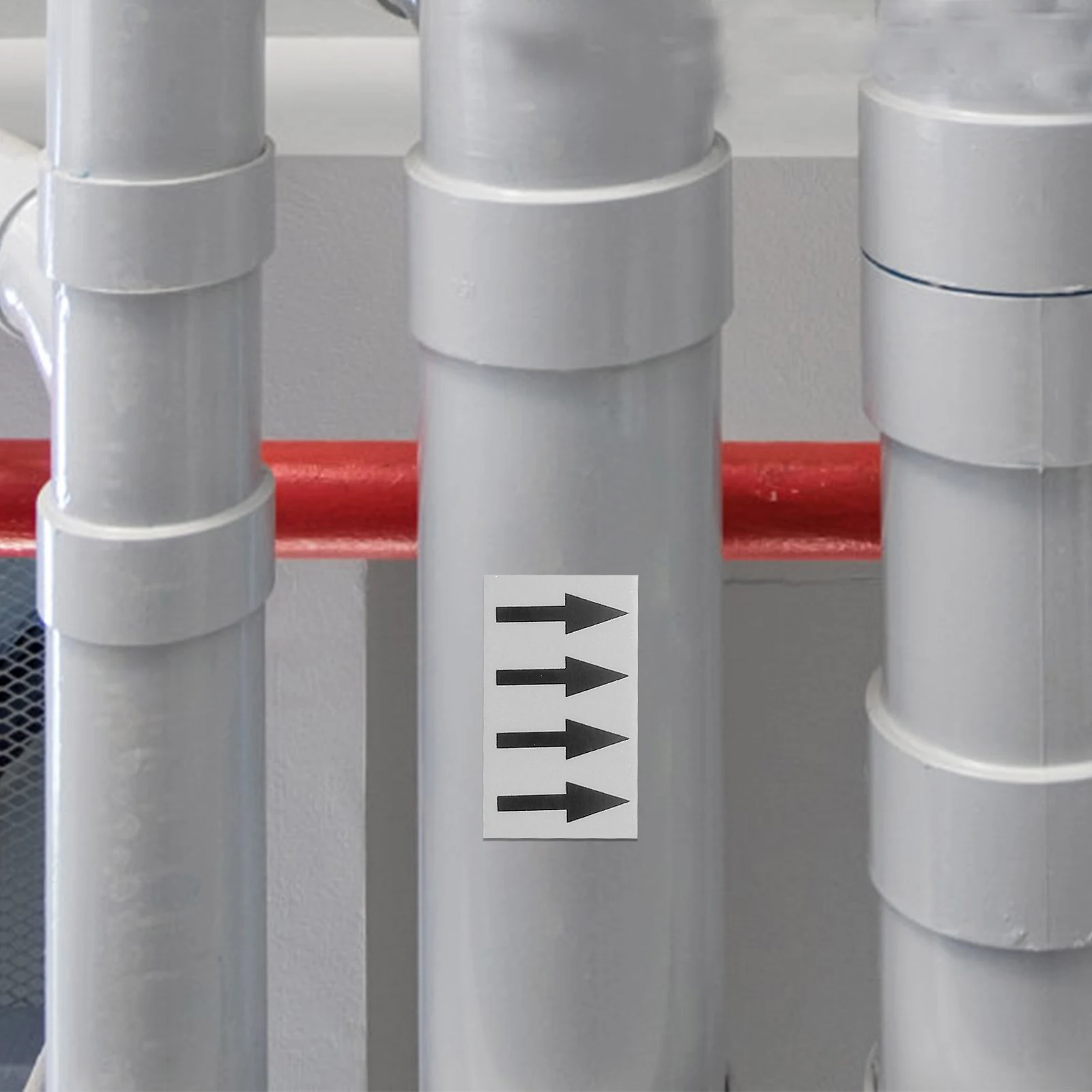 

Industrial Pipe Arrow Direction Labels Adhesive Gas Electrical Equipment High Visibility Weather Resistant for Power