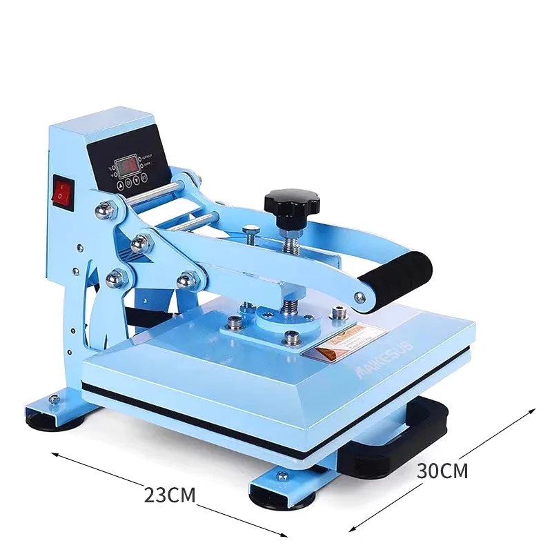 Heating Transfer Press Printing Machine T-Shirt Hot Stamping Printer for Clothes Design  23*30cm Adjustable Pressure Pull-Out