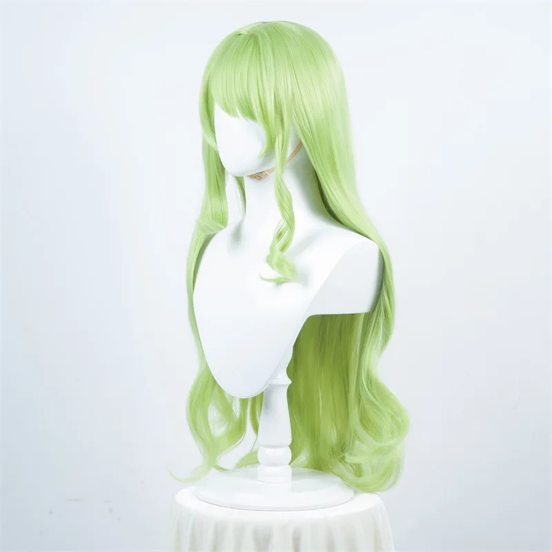 崩壊、スタードーム鉄道メビウス、女性コスウィッグ、模擬頭皮、グリーンウィッグ
