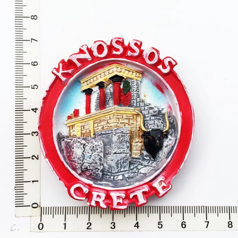 

New Greek Landscape Tourism Souvenir Fridge Magnet Cultural Landscape Resin Decoration Message Sticker Crafts