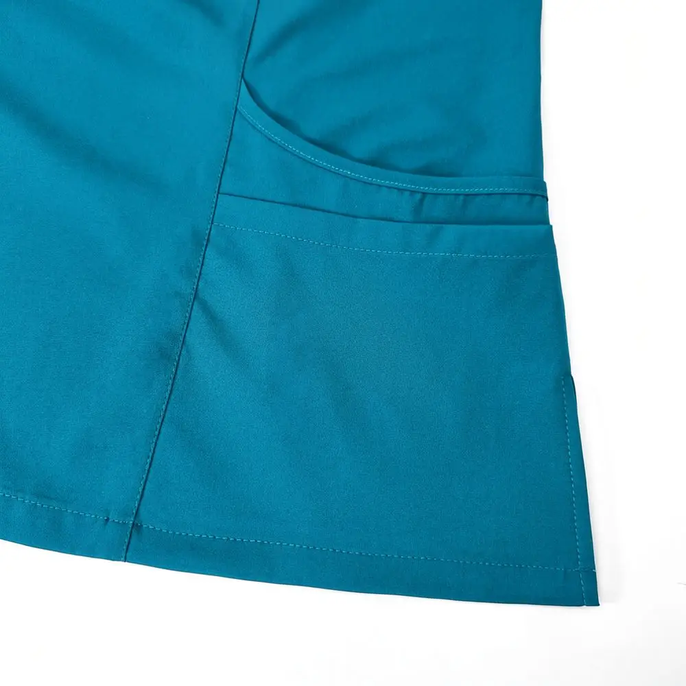 Summer Medical Uniform Set Breathable Elastic Scrubs For Doctor Nurse Short Sleeve Professional Clinic Workwear