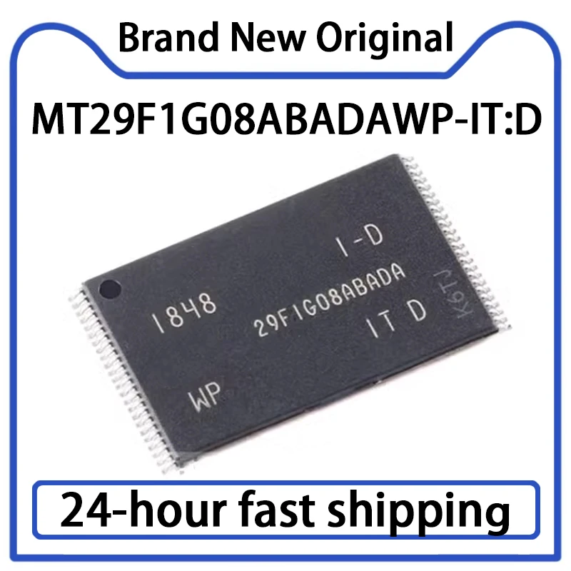 2PCS Original 29F1G08ABADA MT29F1G08ABADAWP-IT:D SMT TSOP48 New NAND Flash Memory IC in Stock