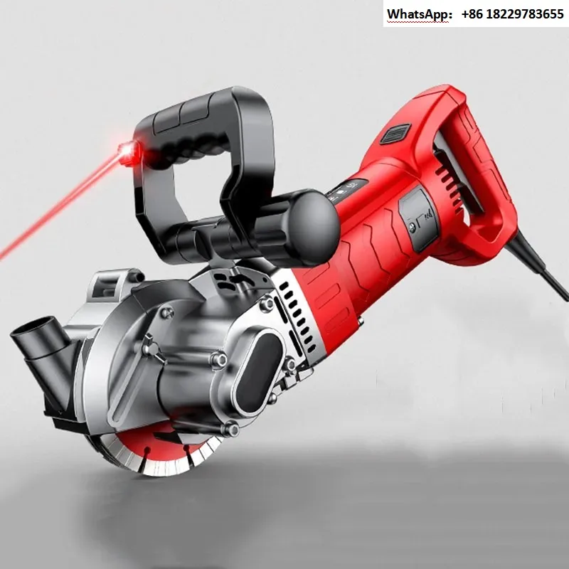 Concrete Wall Slotting Grooving Machine Brick Wall Slot Cutter 220V Hydropower Installation Du-st-proof and Circular Saw