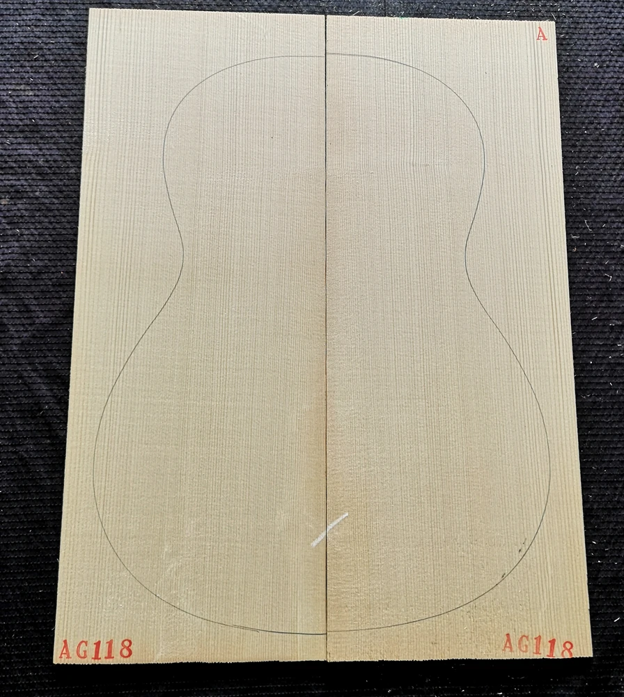 A-grade Classical Full Single Board Guitar Spruce Panel, Made in the Alps of Germany and Europe as Guitar Accessory Material