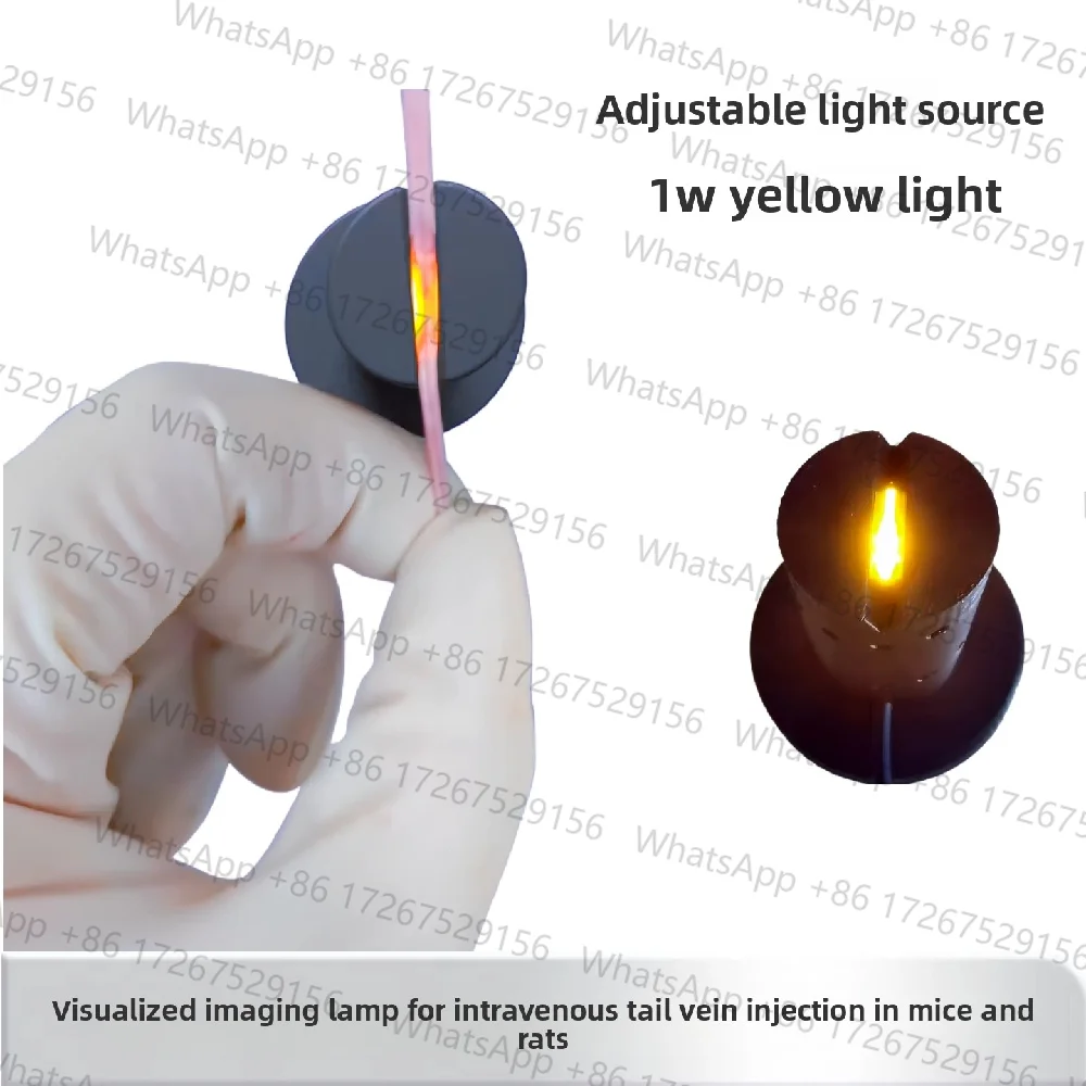 ‌Adjustable LED Tail Vein Illuminator for Mice/Rats Lab Injection Light with Variable Brightness Imaging Intravenous Injection