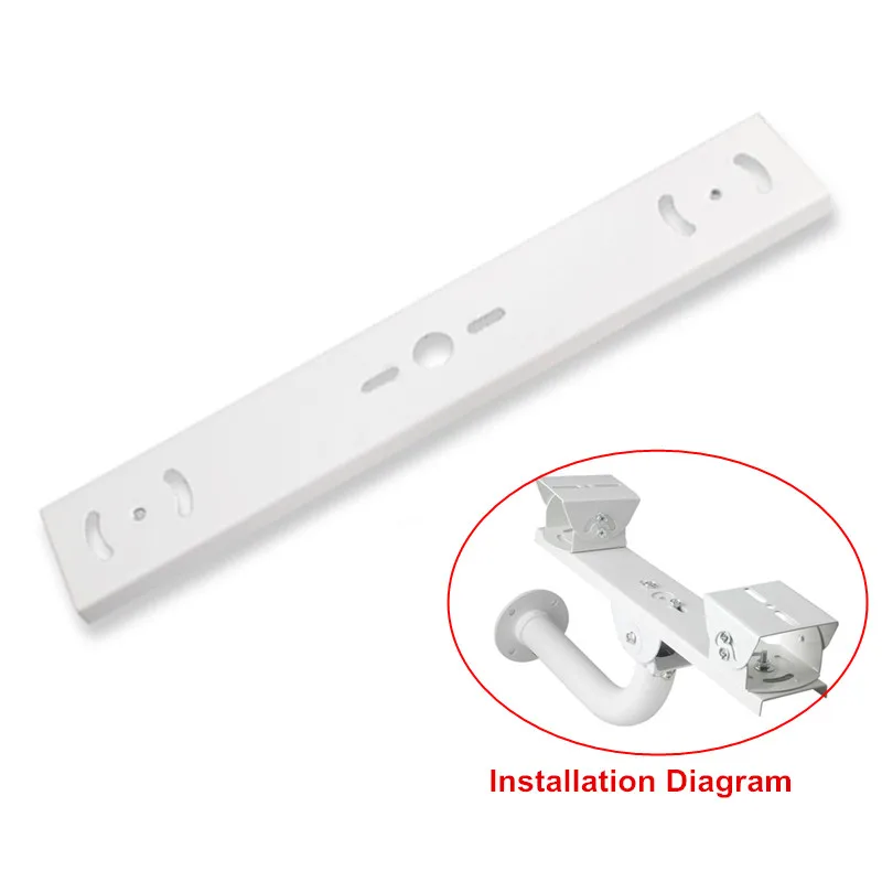 One To Two Crossbar Dual Camera Mount Bracket Extension Bar Horizontal Arm Double Gun CCTV Security Surveillance Camera Holder