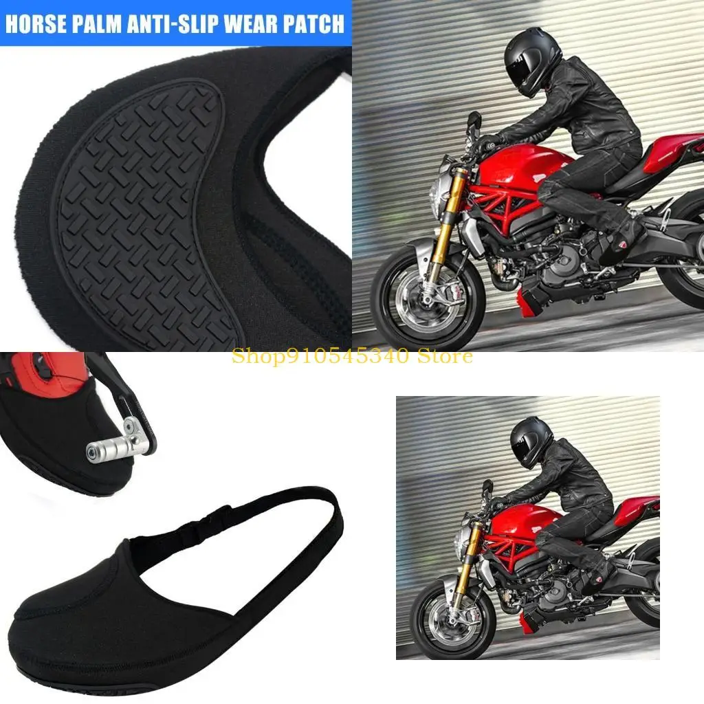 

U2JA Uprgades Motorcycle Gear Shifter Shoe Protector Cover Anti Slip & Waterproof Protective Motorcycle Shifts Pad for Riders