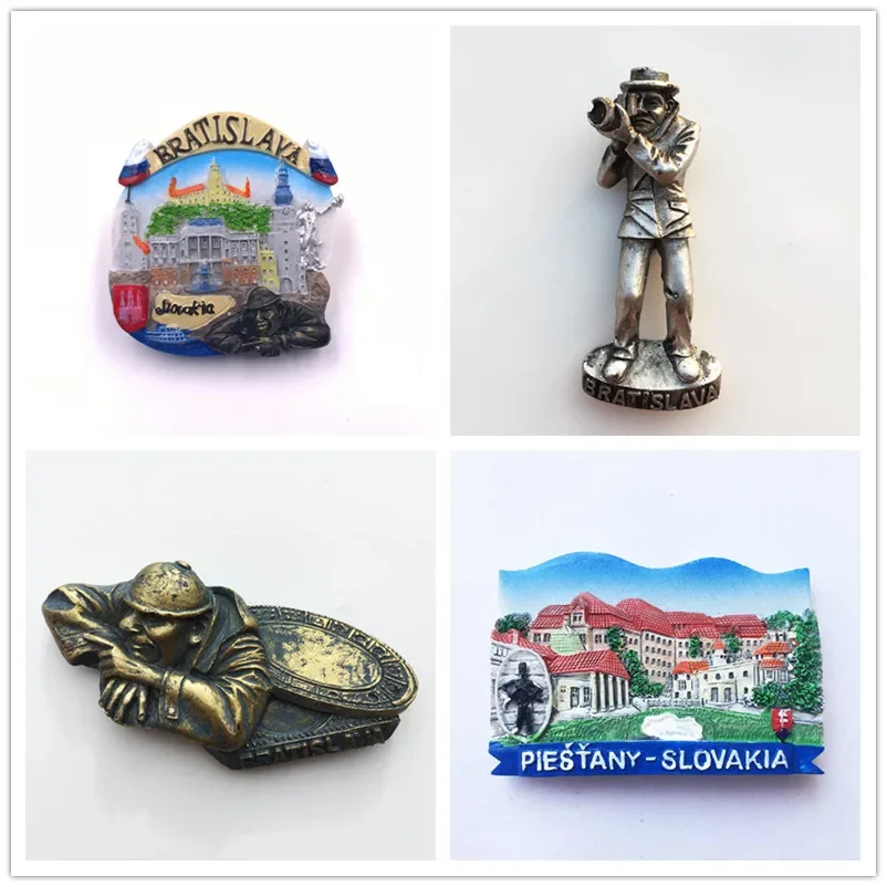 Slovakia Piestany Bratislava Souvenir Fridge Magnet Creative Popular Statue 3d Magnet Fridge Collection Crafts Gift Ideas