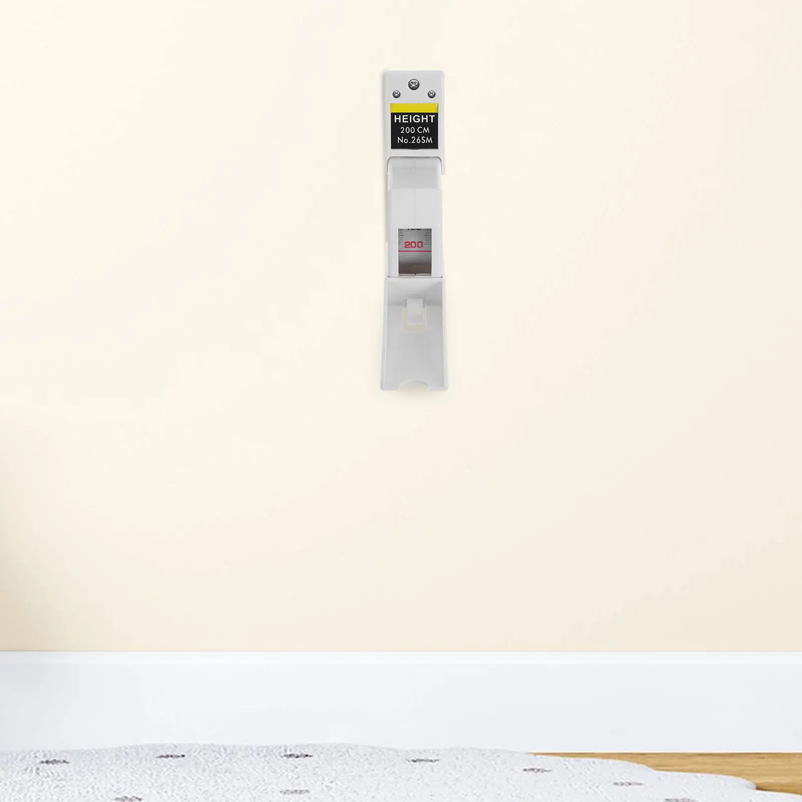 

2Pcs Retractable Wall Mounted Height Measurement Ruler 200Cm Telescopic Child Height Scale for Home School Clinic Growth