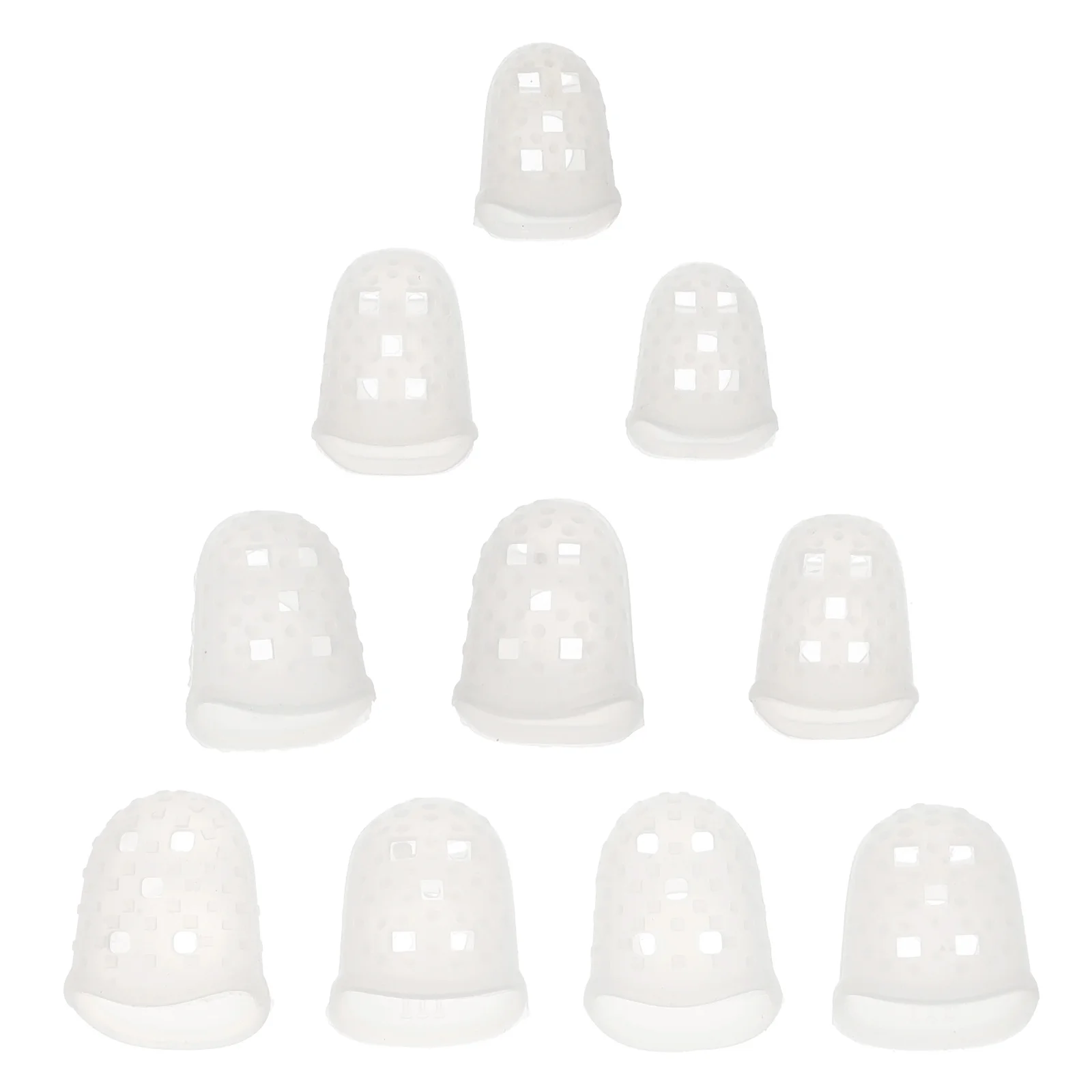 10 قطعة المضادة للانزلاق غطاء للأصابع مرونة سيليكون إصبع الأكمام قفازات واقية لصياغة إصلاح مسمار الفن الطبية