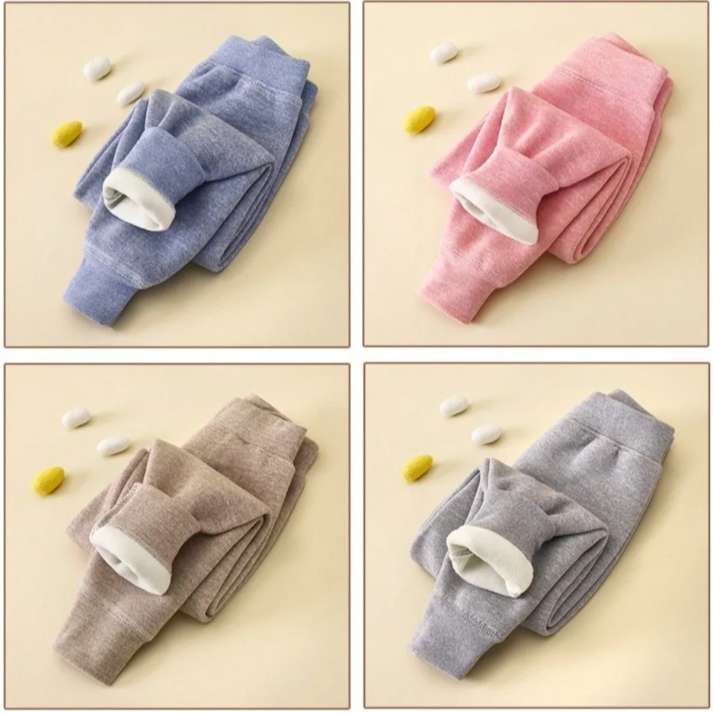 Warm Thickened Thermal Pants Windproof Cold-proof Kids Leggings Winter Pants Winter