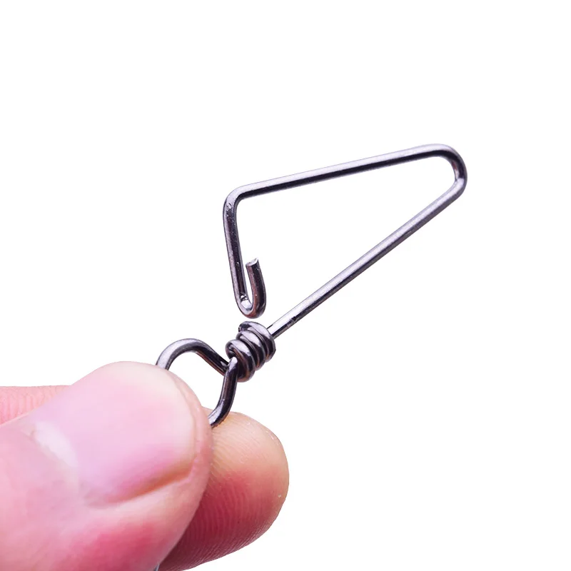 Broche giratorio acerado con rodamiento para anzuelo y señuelo