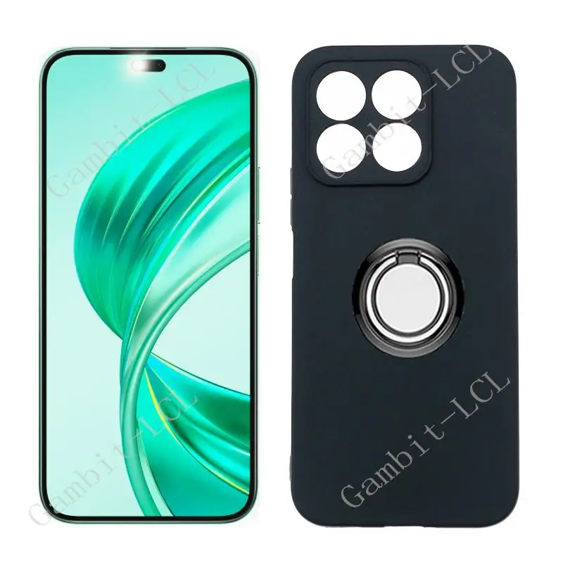 TPUソフトシリコンフォンケース、バックリングホルダー、ブラケット電話カバー、Honor x8B、x8a、4g、LLY-LX1、LLY-LX2、CRT-LX1