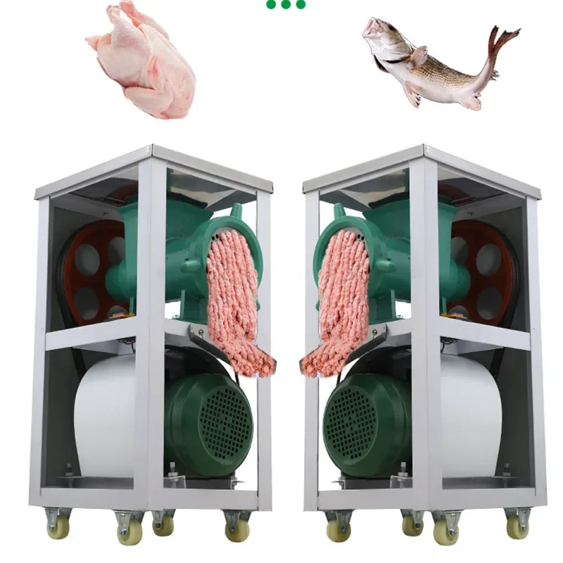 مفرمة اللحم التجارية الكهربائية على نطاق واسع هيكل السمكة عالية الطاقة هيكل الدجاج مزرعة الفلفل المطحون كعكة الأرز الدبق