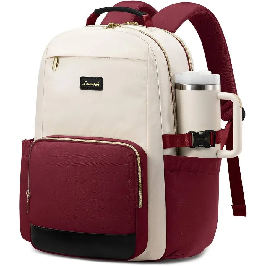 

LOVEVOOK Laptop Backpack for Women with Pouch Pocket for Large Capacity Cup 15.6 Inch Teacher Nurse College Work Backpack Purse