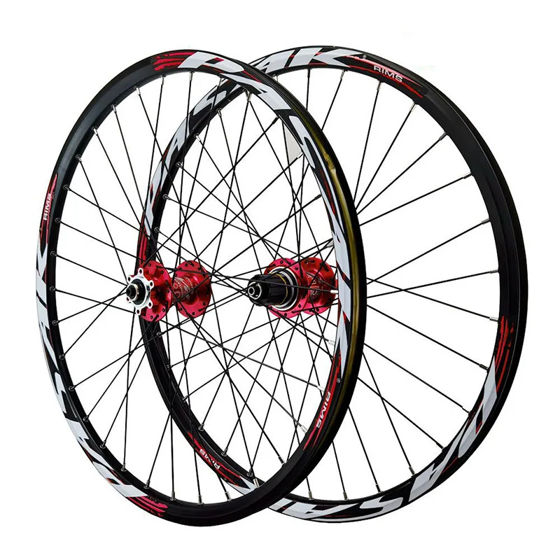 MTB Bicycle wheel Mountain bike 24 inch Alloy wheel set front 2 rear 4 bearings 8-12 speed 6 nails 32H Disc brake MTB wheels