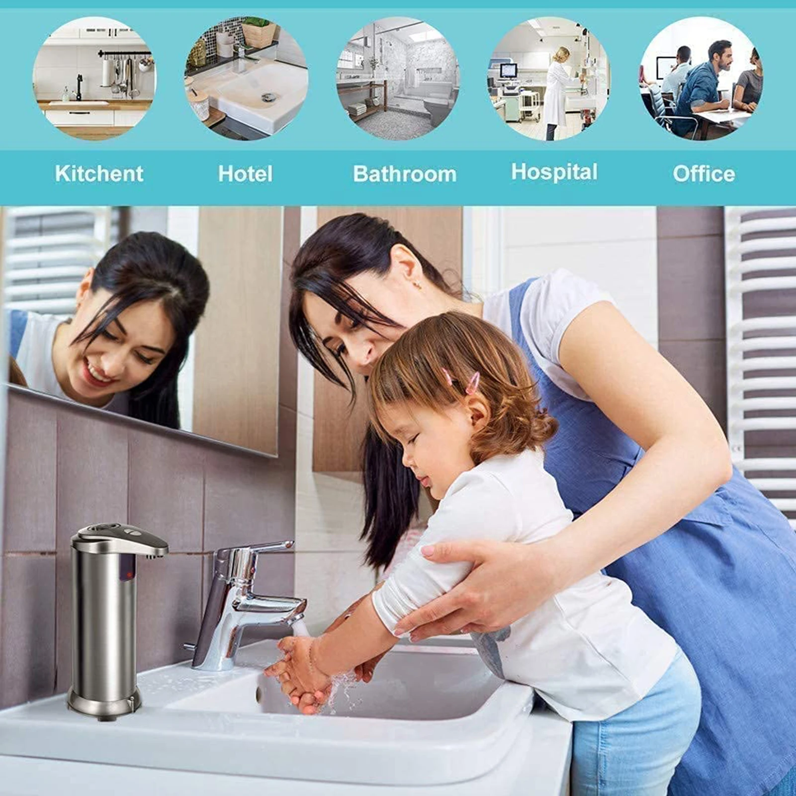 Automatic Soap Touchless Dispenser Hotel Shampoo Shower Gel Box for Home Time Saving Device