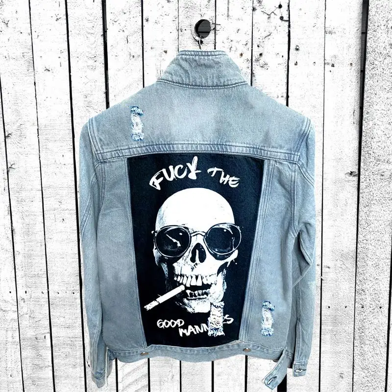 Men's Jacket 2024 Spring And Autumn New European And American Fashion Slim Slim Lapel Casual Large Size Denim Coat