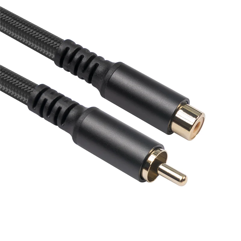 RCA Extension Cable RCA Audio Video Cable RCA Male To Female Cord for Speaker, Subwoofer, Camera, HDTV, Amplifier, 1.8M Rich