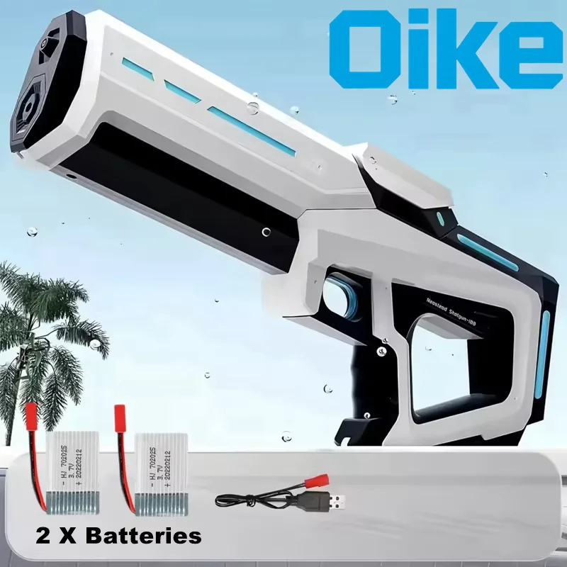 Elektrisch waterpistool speelgoed voor kinderen, volwassenen, automatische zuigwaterblaster, zomer buiten speelgoed, strand, zwembad, tuin spel