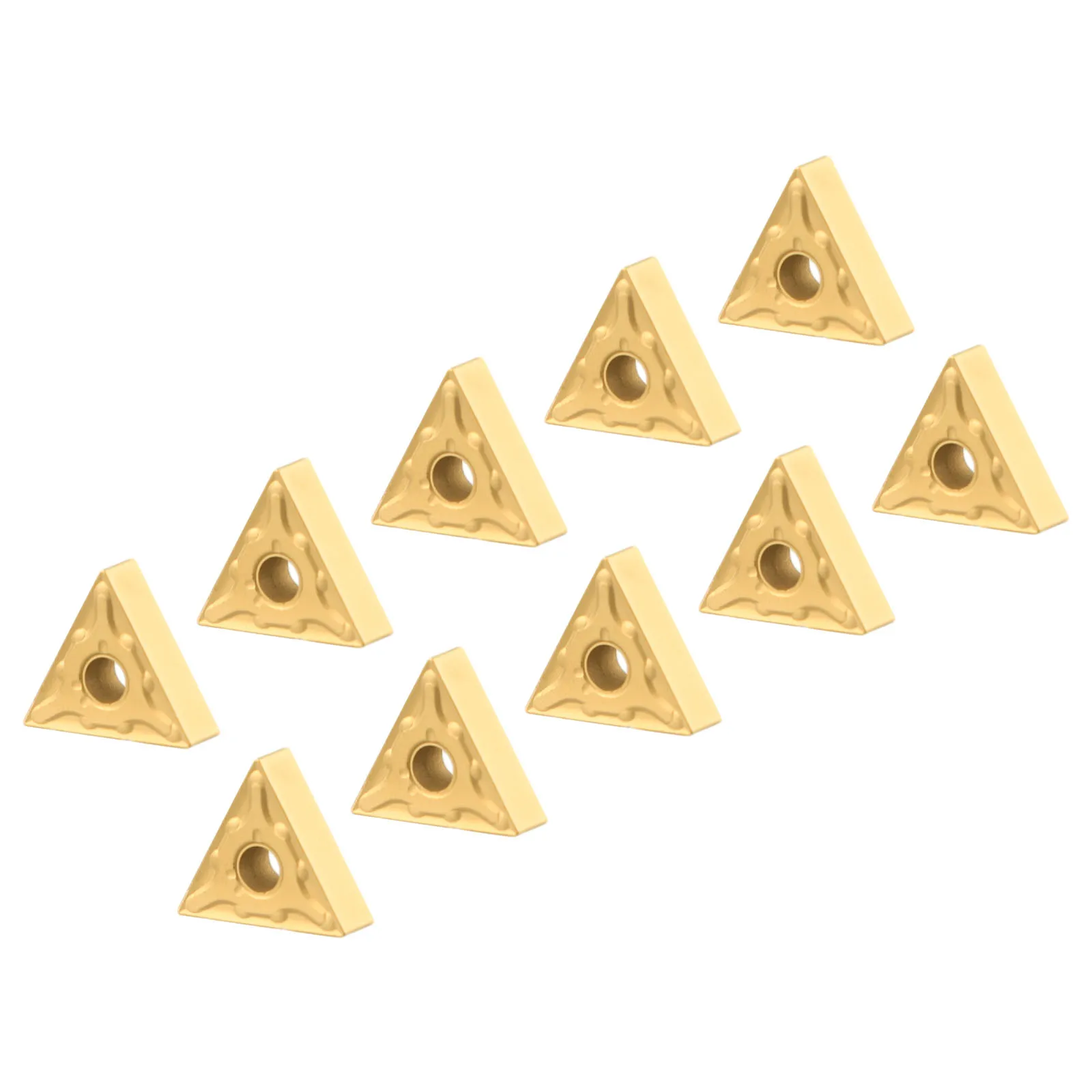 

Золотые твердосплавные вставки для токарных станков TNMG160404 MA Треугольные наконечники 10 шт. Коробка Оптимальная производительность в различных условиях обработки