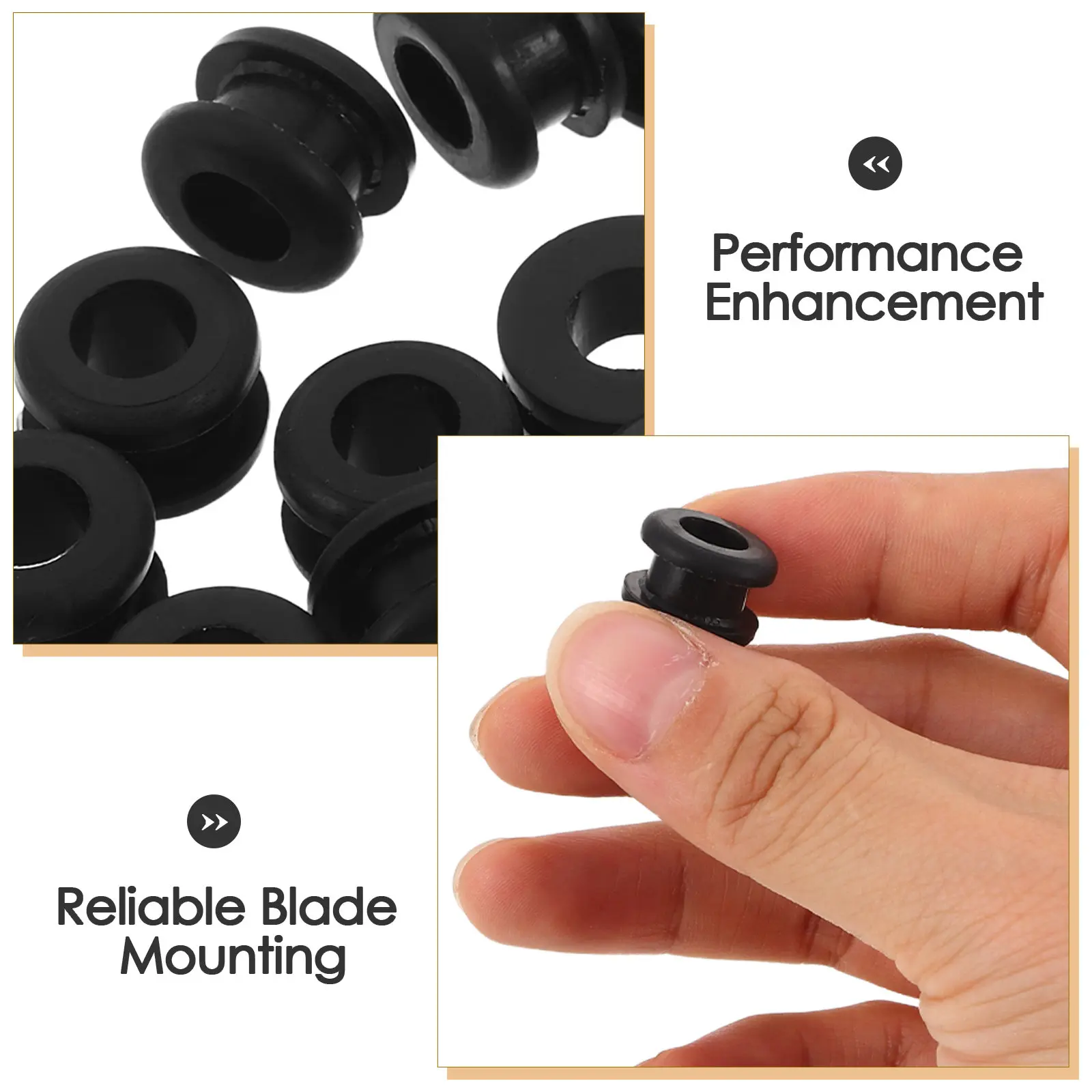 20Pcs Ceiling Fan Mounting Rubber Gaskets for Blade Screws Replacement Hardware Parts Absorb Vibration Reduce Noise Fan Repair