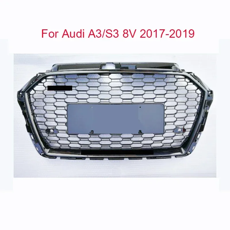 

Front Grill Modification Of RS Style Grille For Audi A3/S3/8V 2017 2018 2019 Without Emblem Auto Accessories