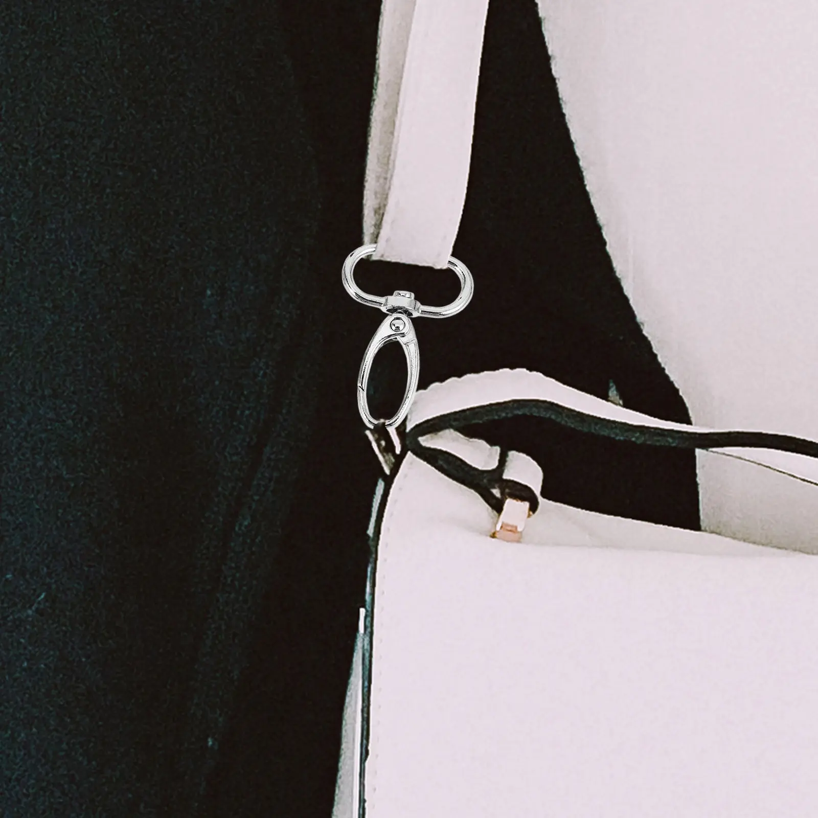 10Pcs D Ring Buckles Swivel Lobster Clasps Lightweight Metal Hardware for Bags Belts Luggage Pet Collars