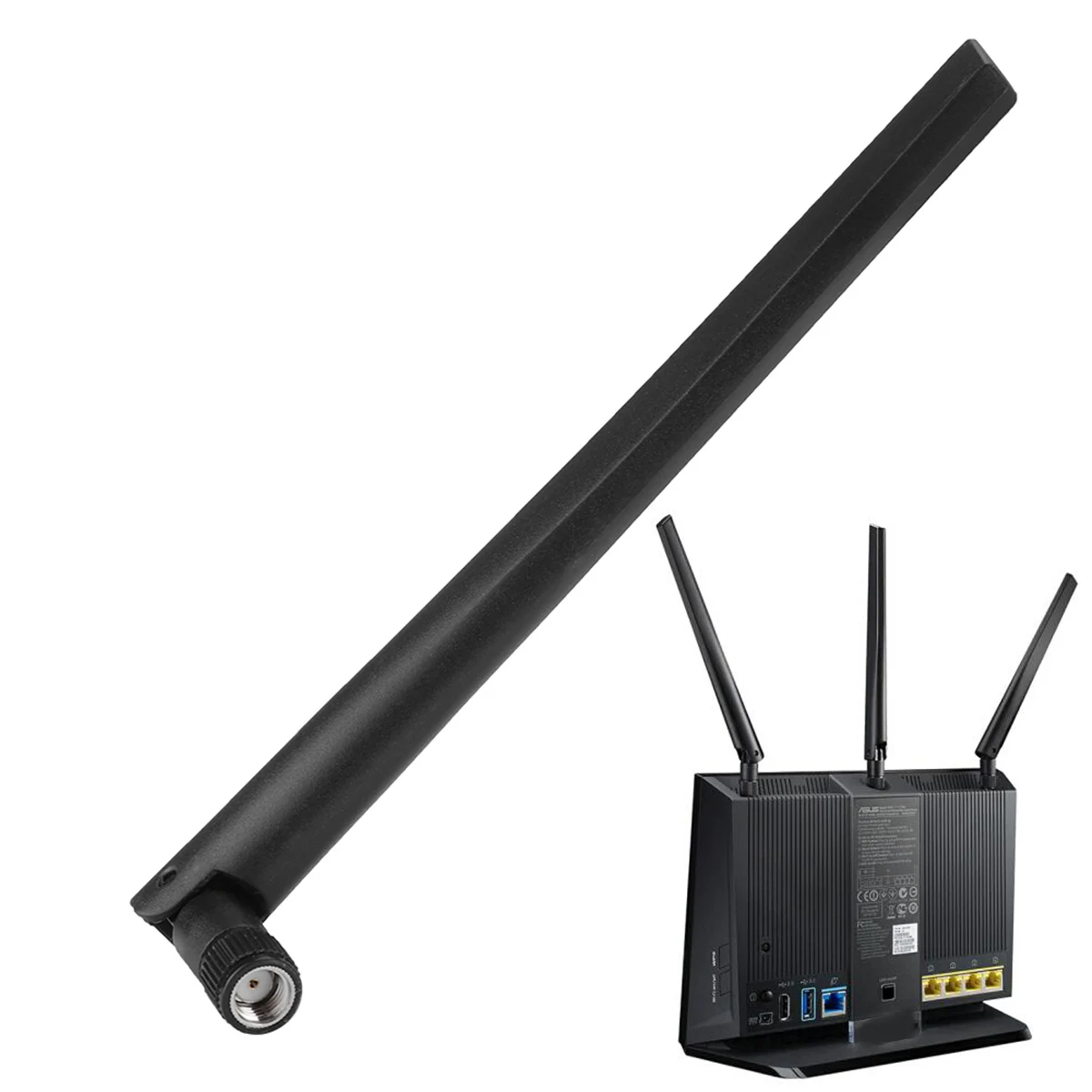 Router wanita RP-SMA antena kualitas praktis tahan lama WIFi nirkabel 16CM 1 buah 6DBi Dual-Band untuk ASUS pendapatan tinggi