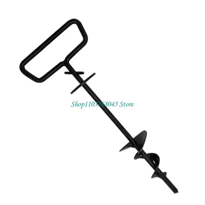 R53F Installation Dog Leash Stake Heavy Duty Iron Trapezoidal Thread Design