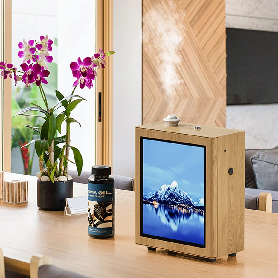 

CNUS SP600R AD Cards Aromatherapy Diffusers APP Control With Three Lights Air Freshener Spray Scent Machine Home