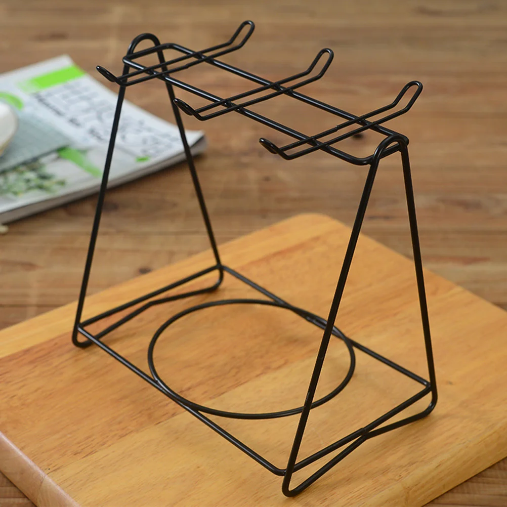 

Nail Free Cup Holder Saucer Countertop Storage Drying Rack Stand Stainless Steel Coffee