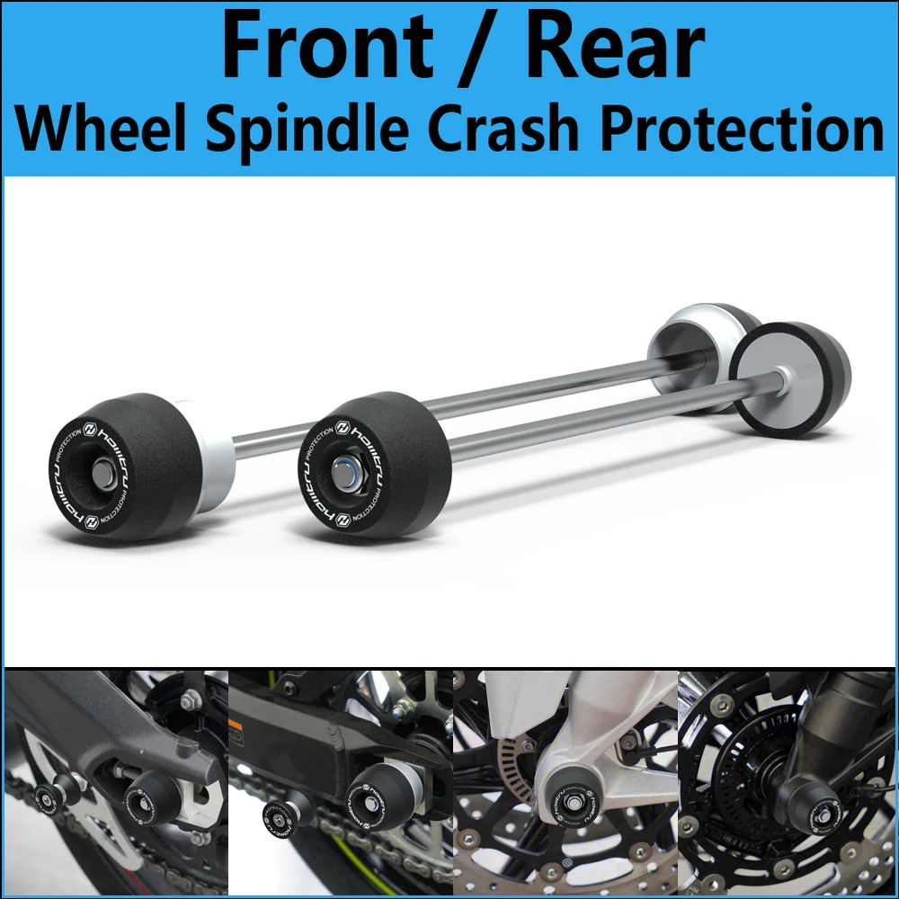 

Front Rear wheel Spindle Crash Protection For Kawasaki Z650 Z650RS / Ninja650 Urban Tourer / 2017-2023