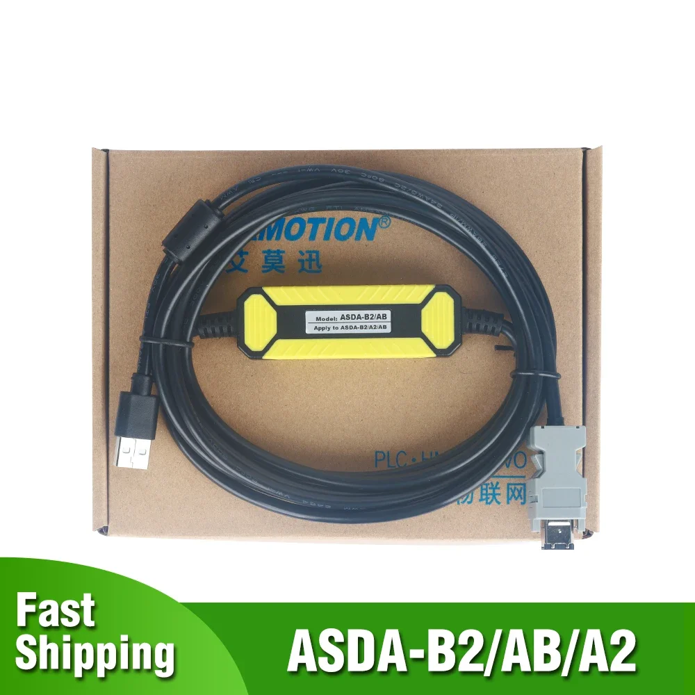 ASDA-B2/AB/A2 ASD-CNUS0A08 ASDA B2 for Delta Servo Motor Driver Debugging Programming Cable Data Line