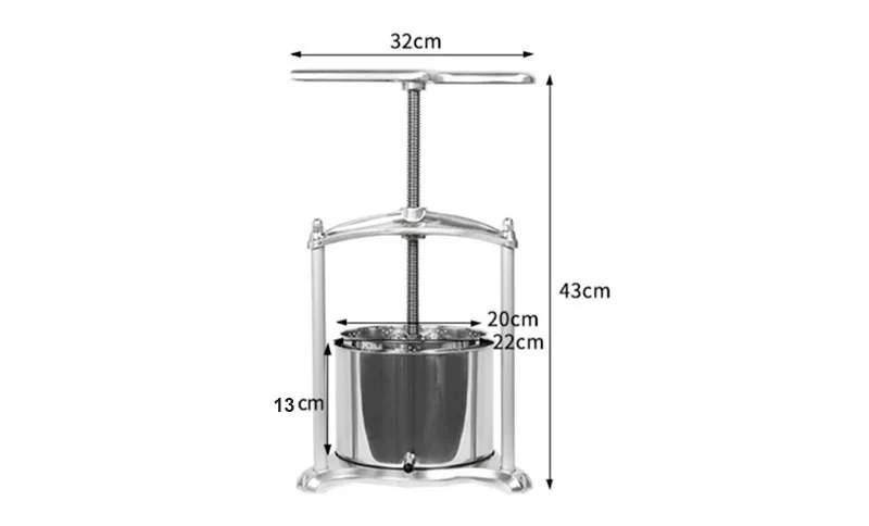Tool 5L Hand Wine Pressing Separation Fruit Vegetable Dehydrator Press Machine Household