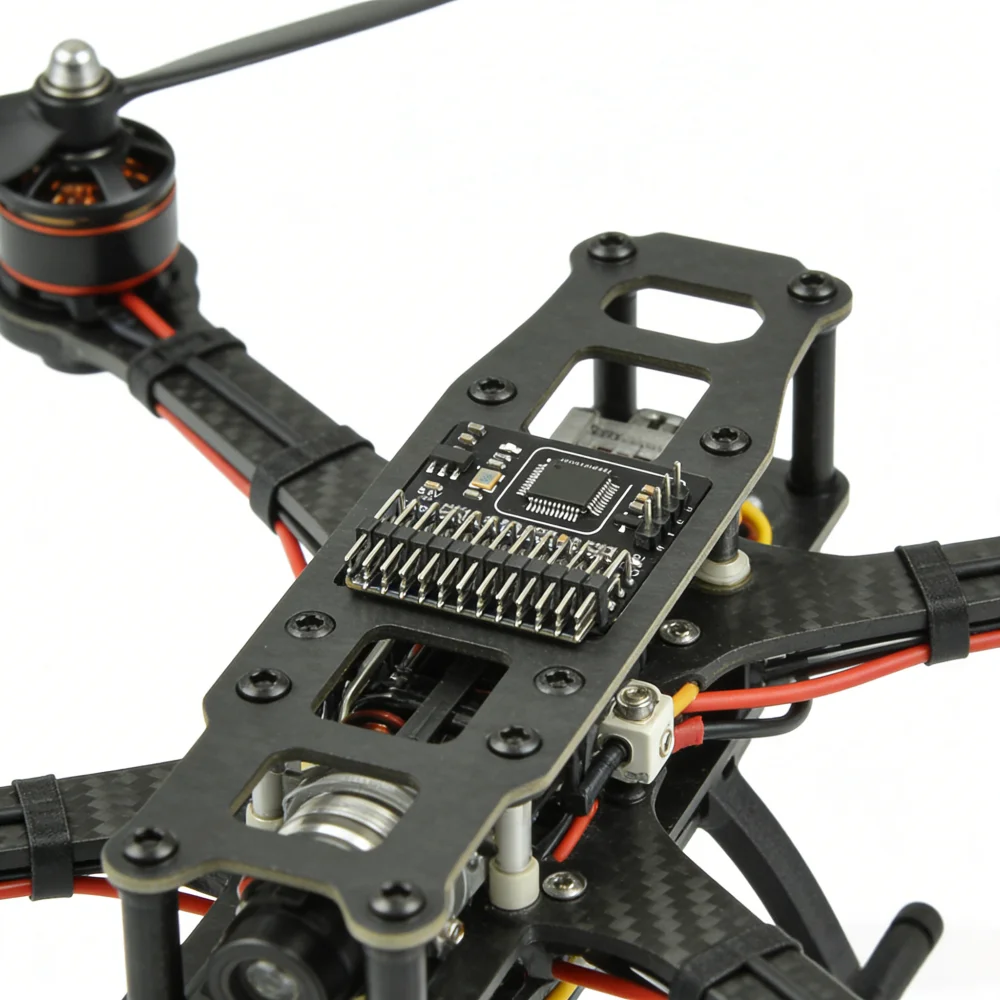 12 Channel PWM Adapter Board FPV Drone Receiver Accessory, DC5-12V, 6S Battery Voltage Telemetry, Multi-channel Device Control