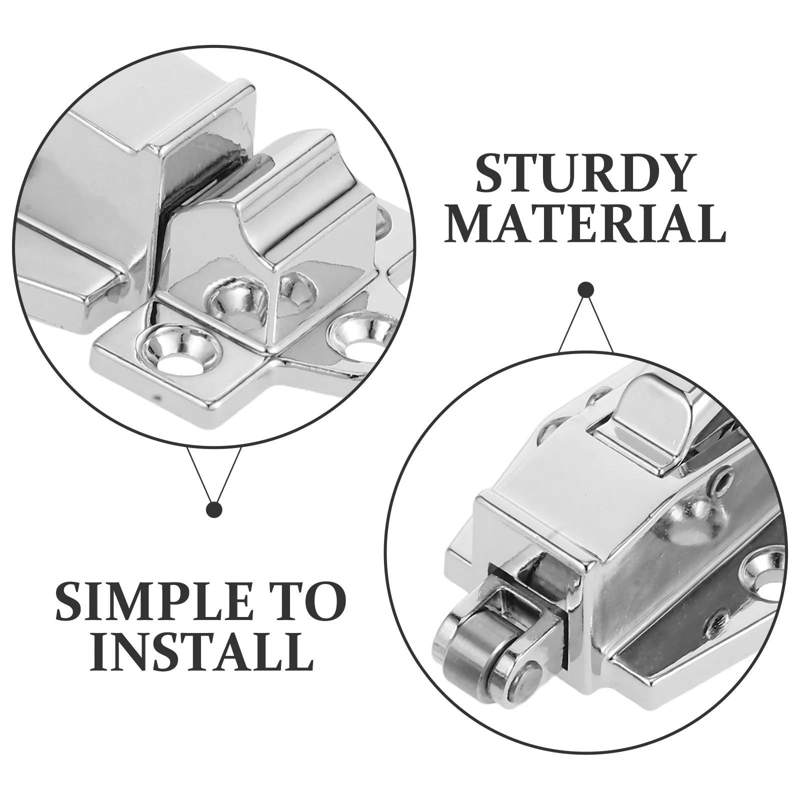1Set Zinc Alloy Flat Door Latch Handle for Oven Baking Oven Freezer Walk-in Cooler Steam Cabinet Sturdy Wear Resistant