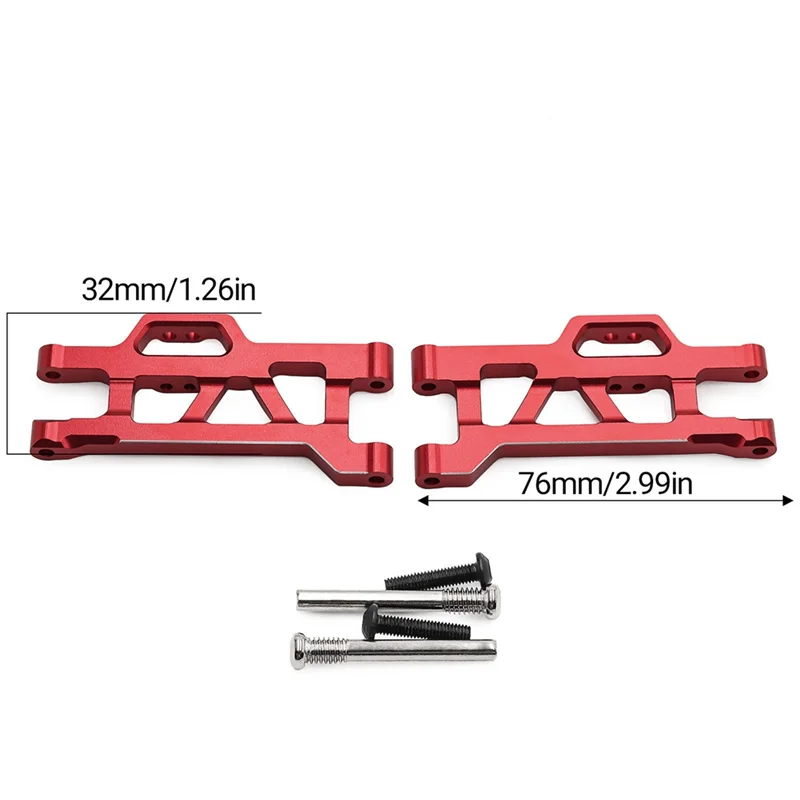

Excellent-RC Car Upgrade Aluminum Alloy Front Down Swing Arms Kit For TRAXXAS MINI MAXX MONSTER TRUCK RC Car Accessories